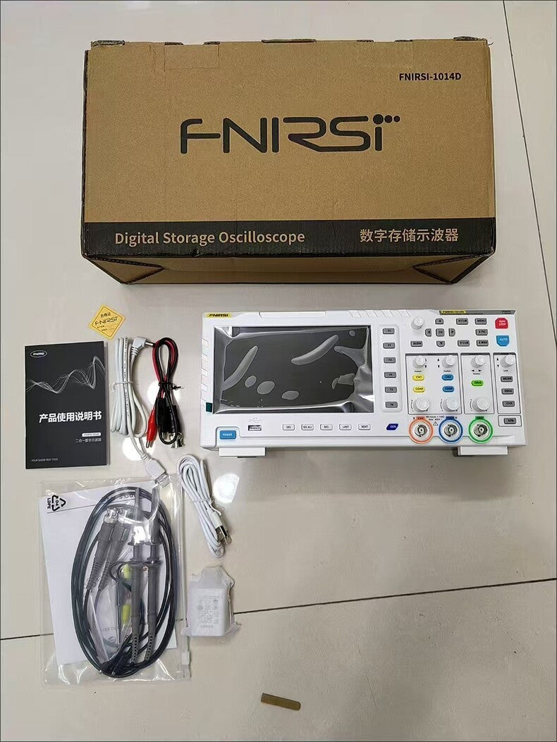 1PC New FNIRSI 1014D Dual Function Scope 1GSa/s Sampling Rate 240K Signal Source