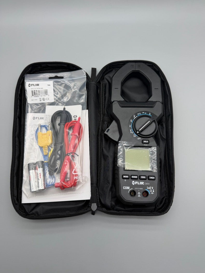 FLIR CM94 2000A AC/DC True RMS Clamp Meter CAT IV