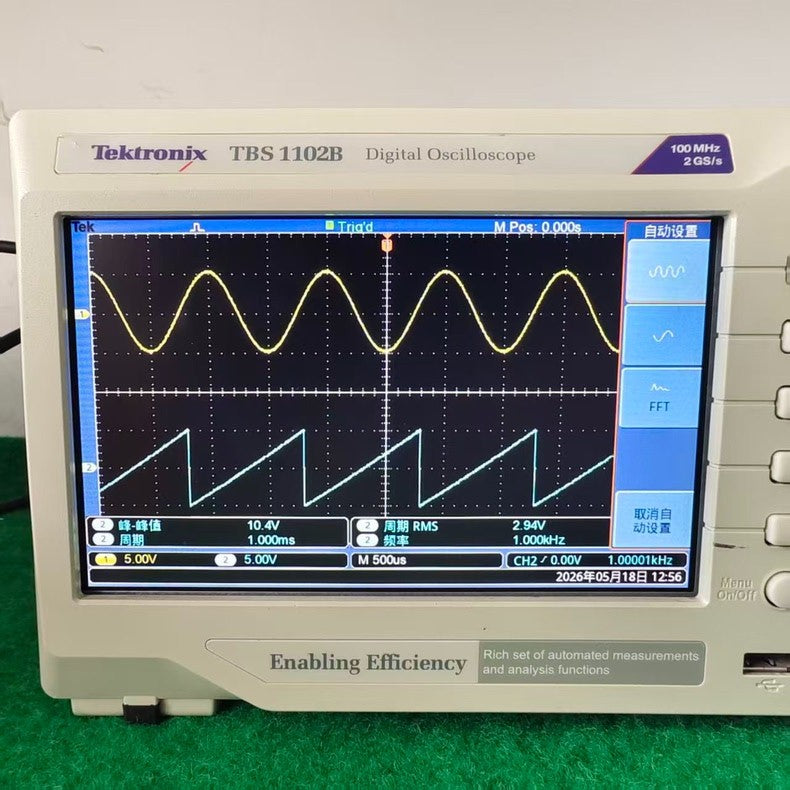 Used Tektronix TBS1102B 100MHz 2-Ch Digital Oscilloscope
