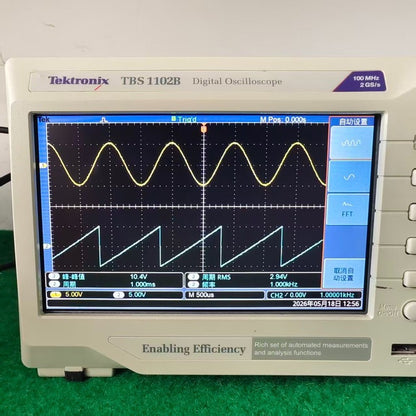Used Tektronix TBS1102B 100MHz 2-Ch Digital Oscilloscope