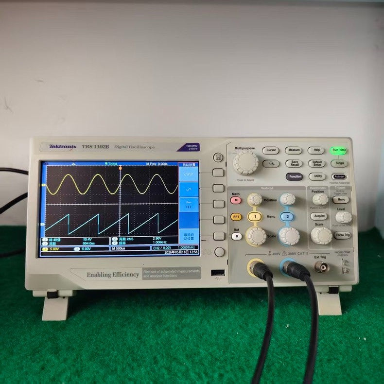 Used Tektronix TBS1102B 100MHz 2-Ch Digital Oscilloscope