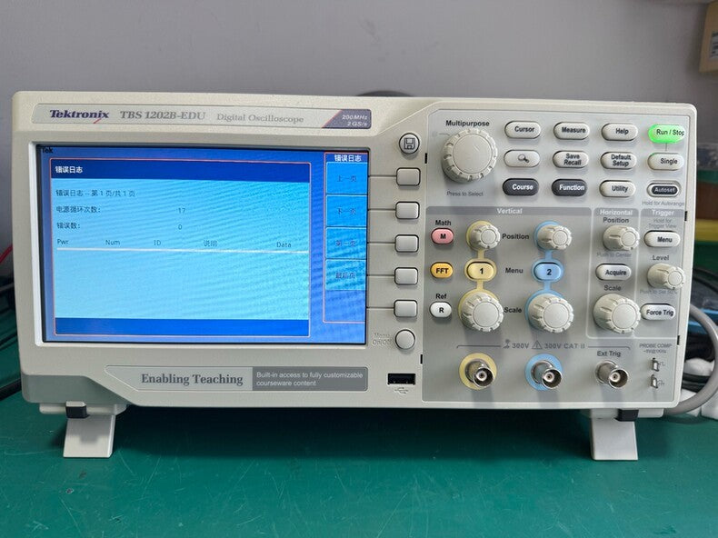 Used Tektronix TBS1202B-EDU 200MHz Oscilloscope