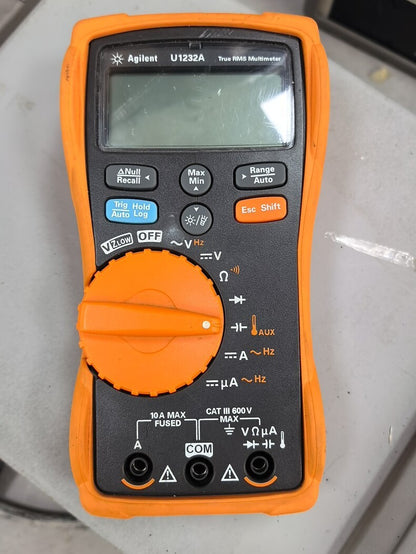 Used Keysight Agilent U1232A 3.5-Digit Handheld Multimeter