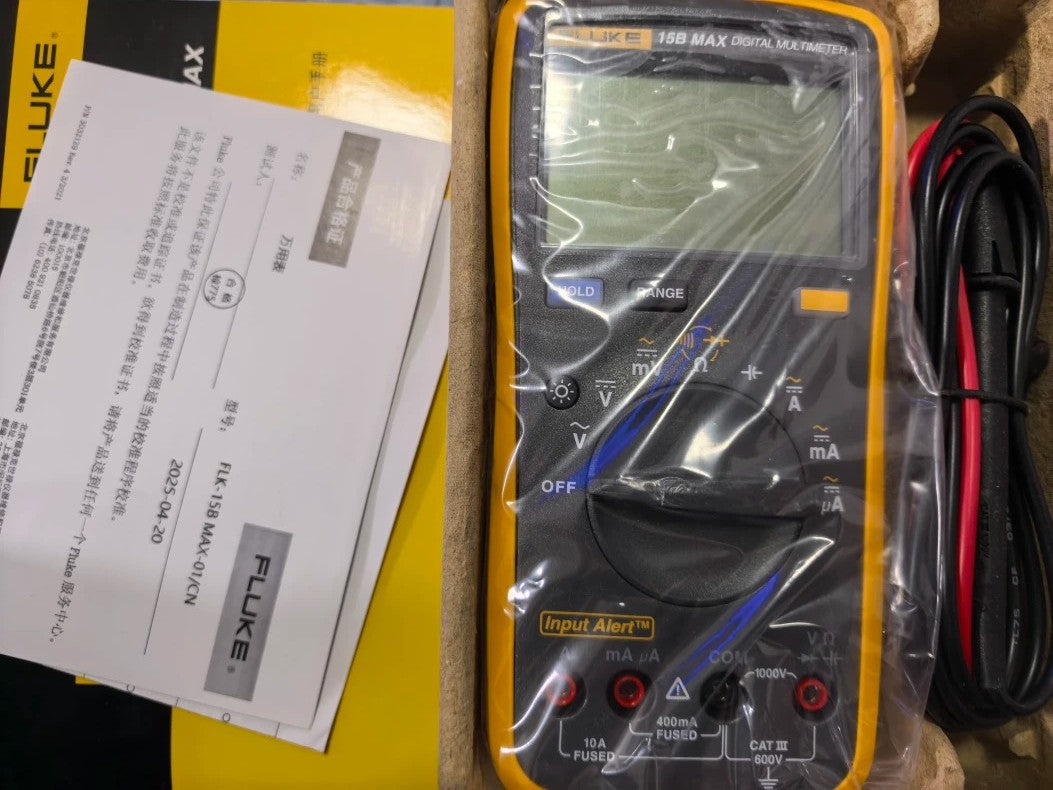 New Fluke 15B MAX Handheld Precision Digital Multimeter DMM