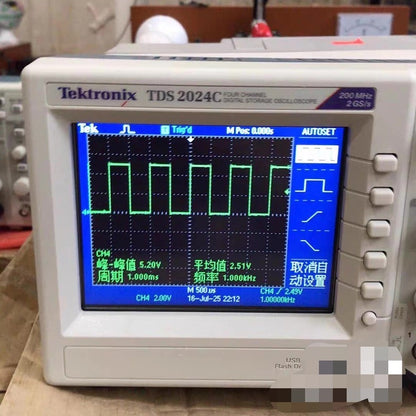 Used Tektronix TDS2024C Digital Oscilloscope 200MHz 4CH