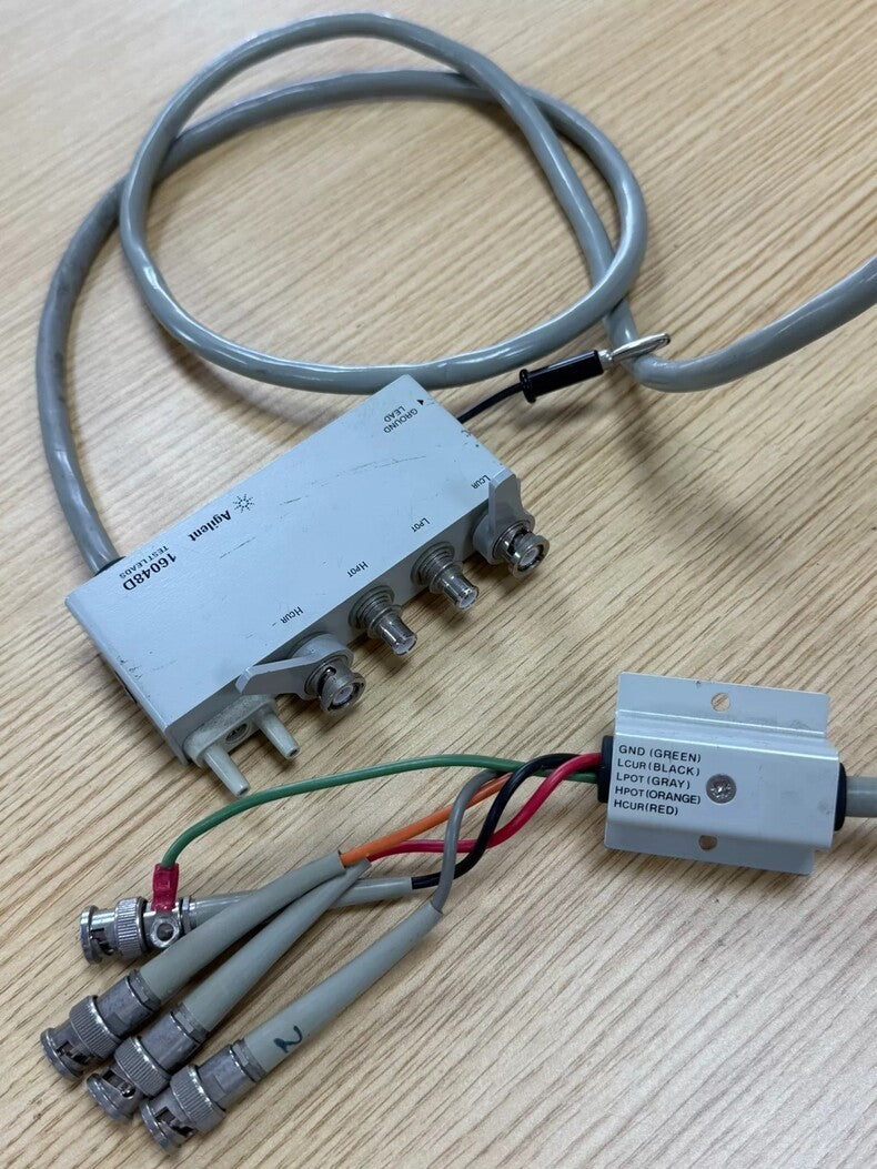Used HP Agilent Keysight 16048D LCR Meter Test Leads