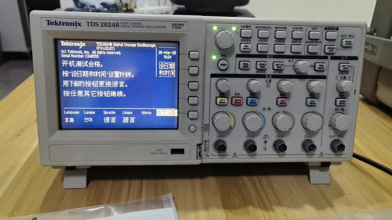 Used Tektronix TDS2024B Bench Oscilloscope 200MHz 4CH