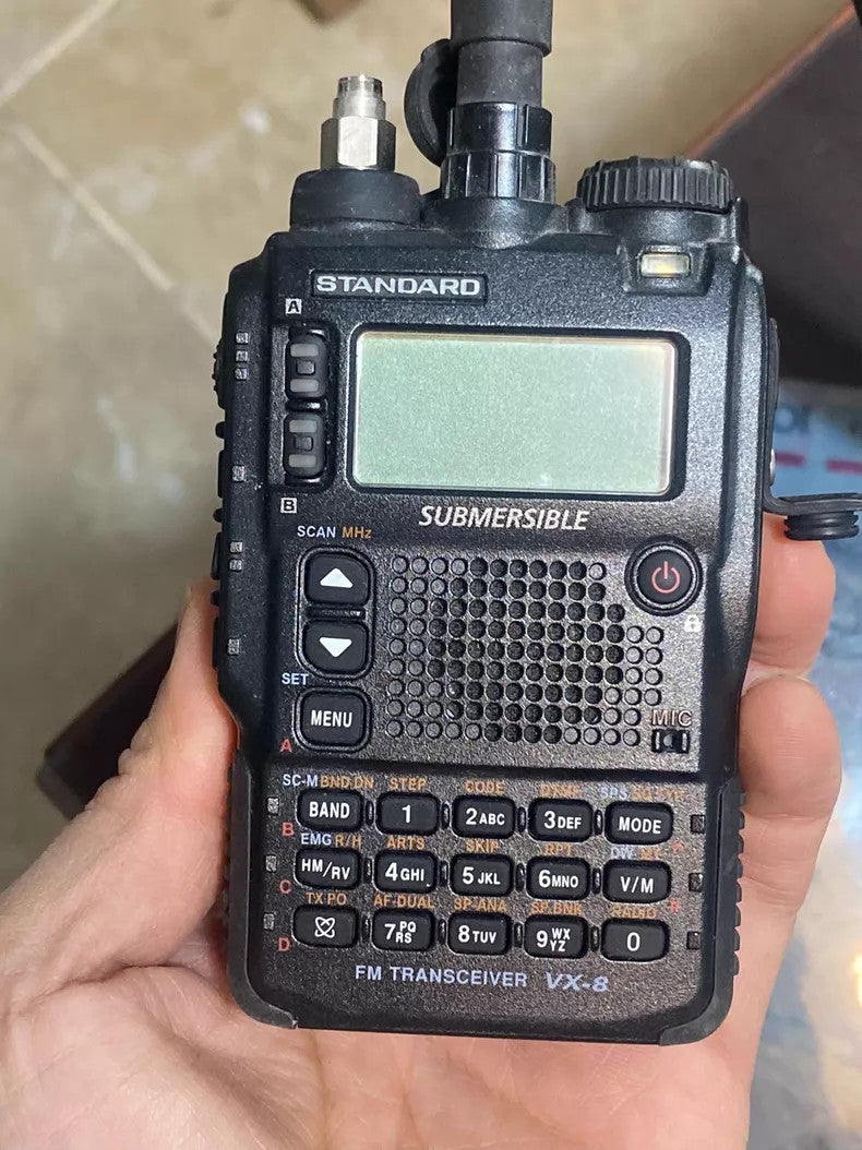 Used Yaesu VX-8DR Walkie Talkie with Antenna