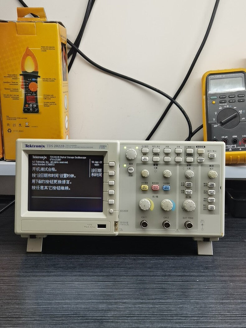 Used Tektronix TDS2022B 200MHz 2CH Digital Oscilloscope