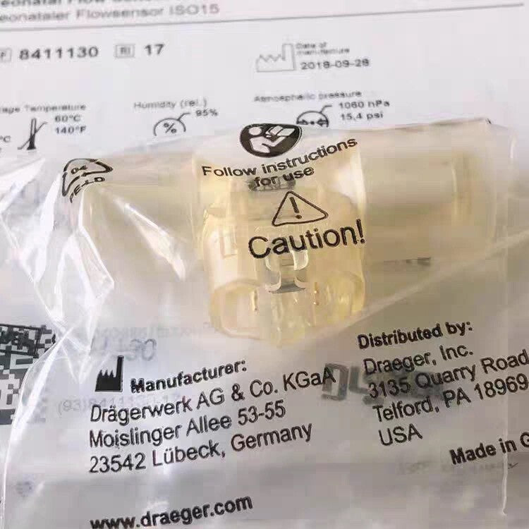 New Drager 8411130 Flow Sensor Babylog 8000 Plus