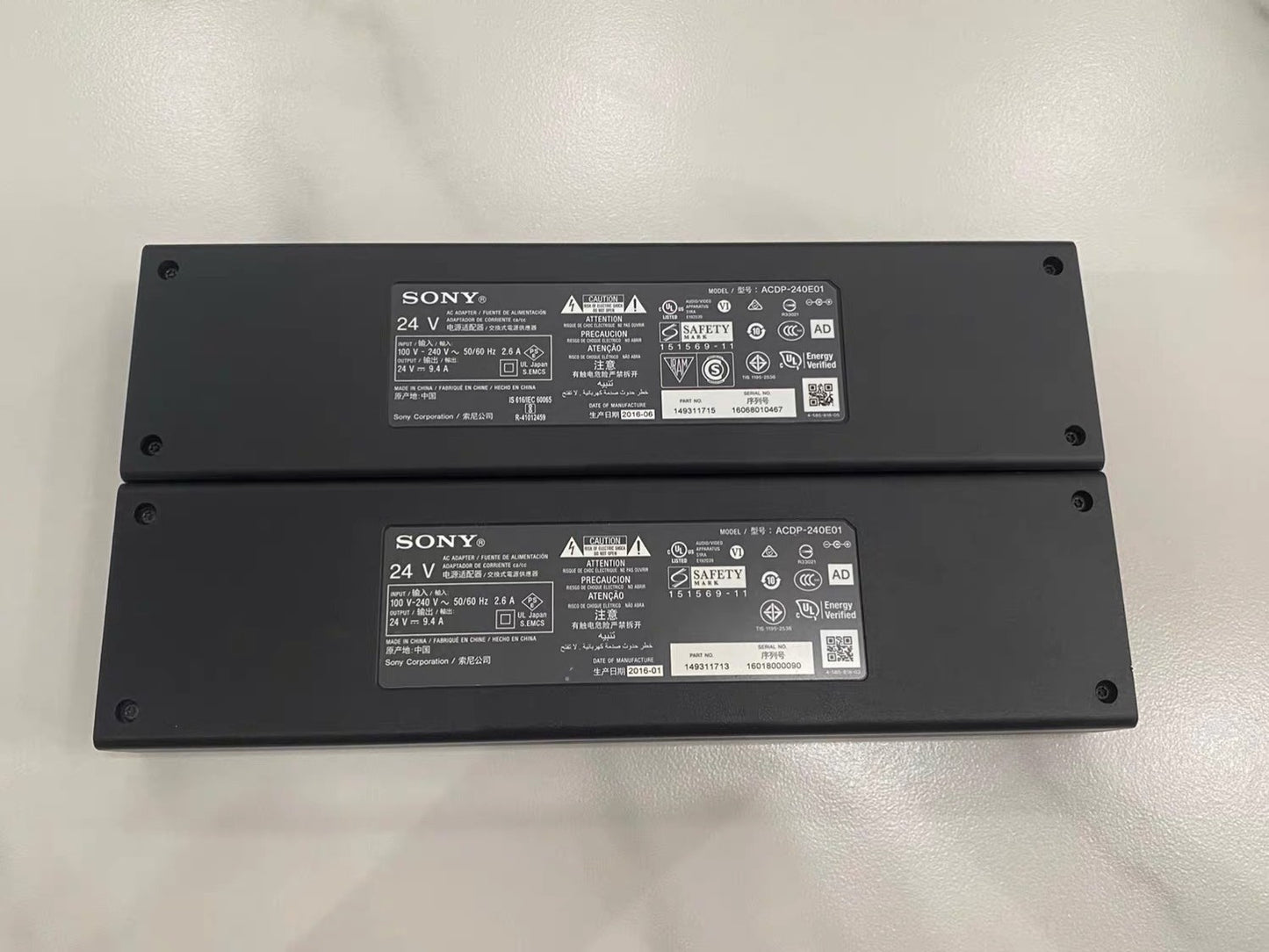 1PC SONY ACDP-240E01 Power Adapter 24V 9.4A Supply