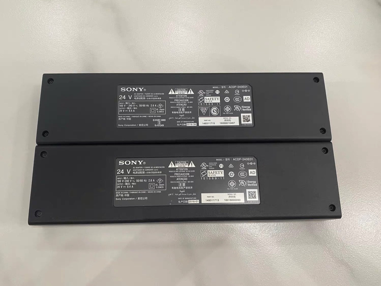 1PC SONY ACDP-240E01 Power Adapter 24V 9.4A Supply