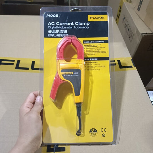 1PC Fluke I400E 400A AC Current Clamp Probe 4mm Banana Plug for Multimeter