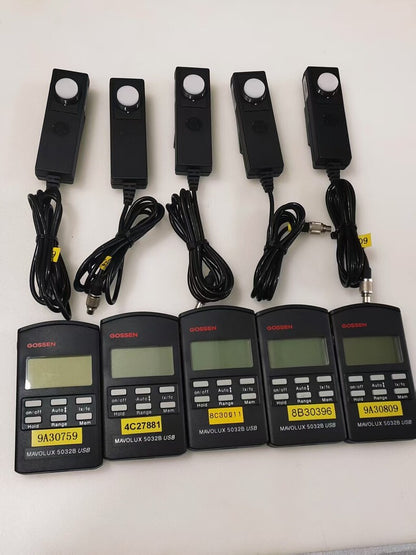 Used GOSSEN MAVOLUX 5032B USB Digital Lux Light Meter