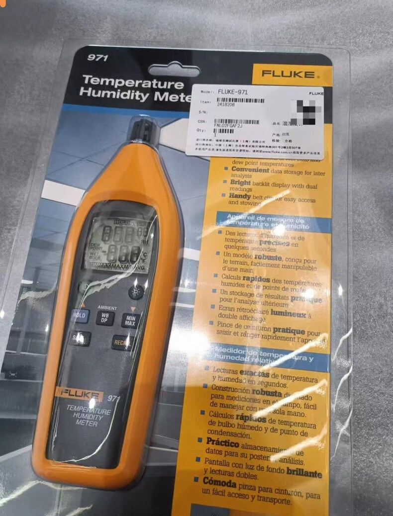 New Fluke 971 Portable Digital Temperature Humidity Meter