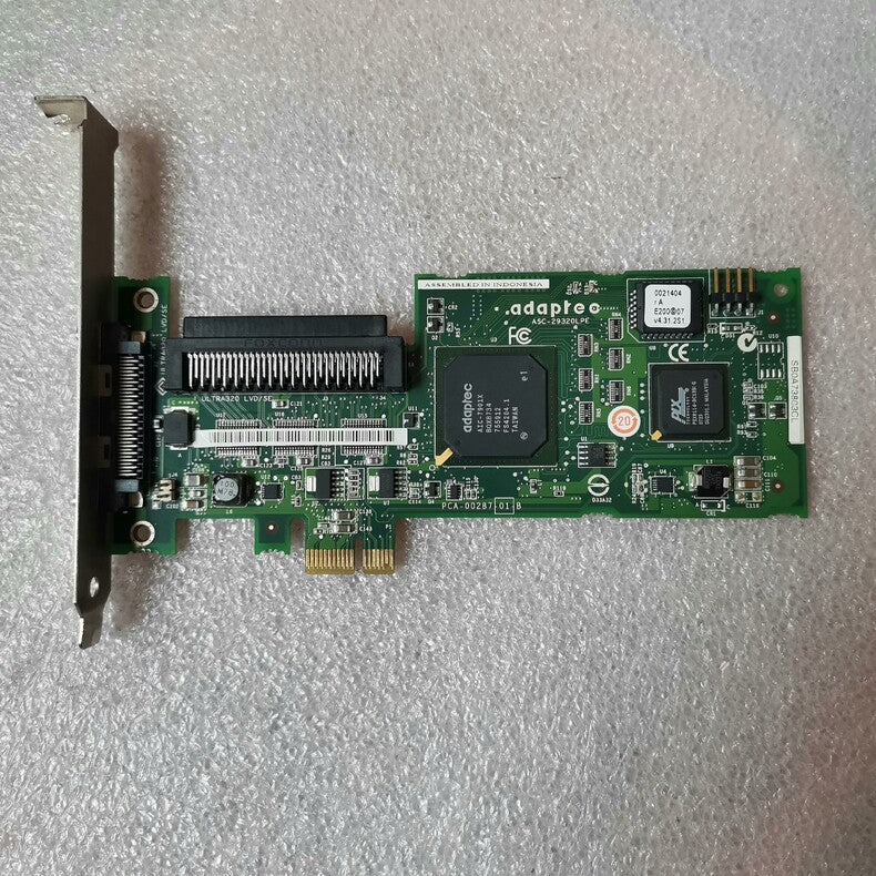 Used Adaptec 29320LPE Ultra320 SCSI Controller Card PCIe