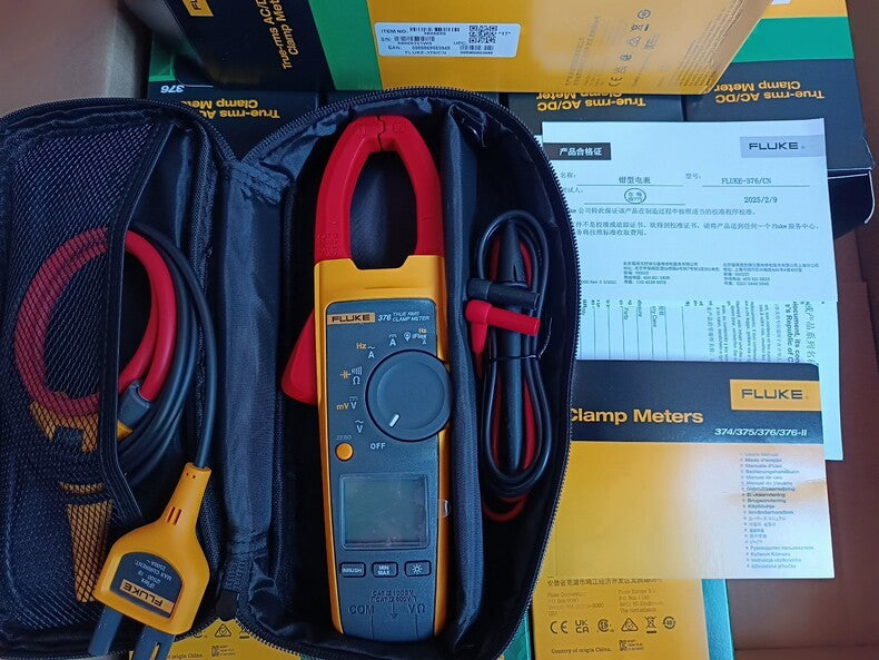 New Fluke 376 True RMS AC/DC Clamp Meter Tester