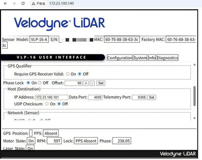 Used Velodyne VLP-16 16-Channel 100m LiDAR