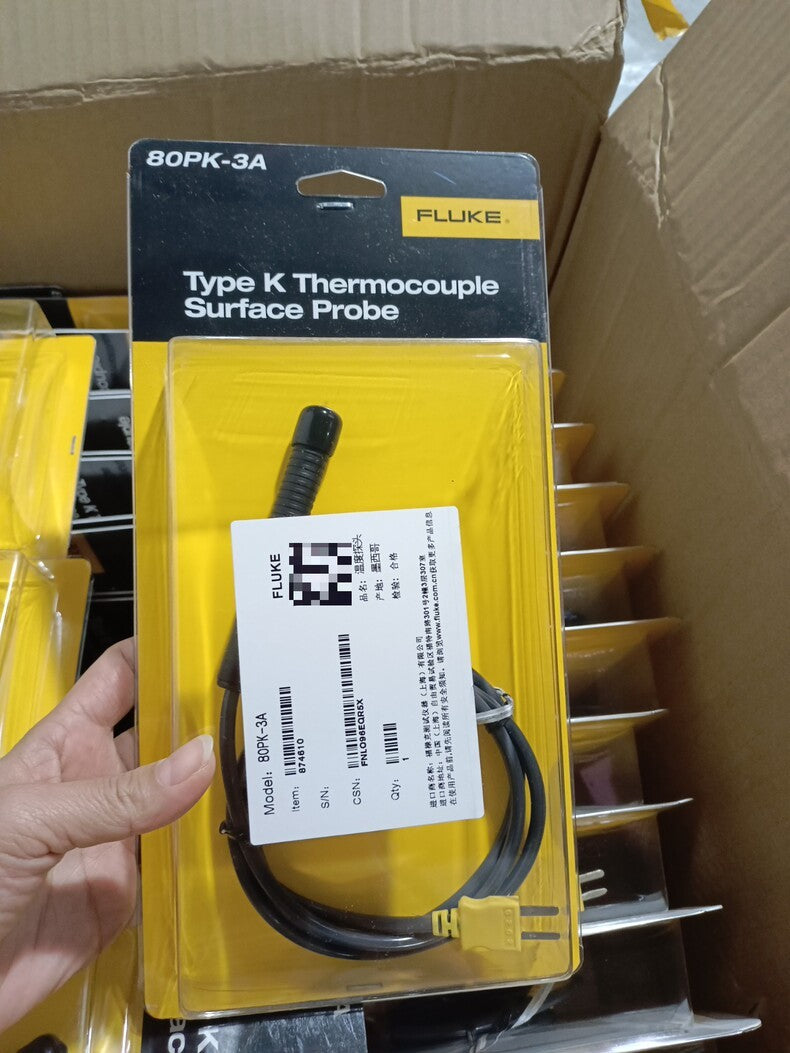 New Fluke 80PK-3A K-Type Thermocouple Temperature Probe