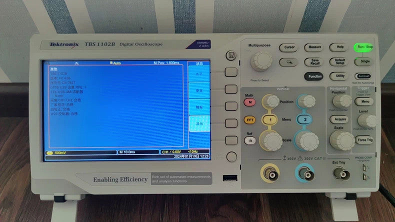 Used Tektronix TBS1102B Digital Oscilloscope 100MHz