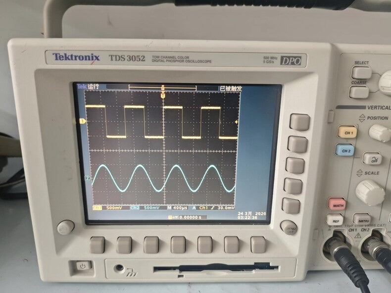 Used Tektronix TDS3052B 500MHz 5GS/s Digital Oscilloscope