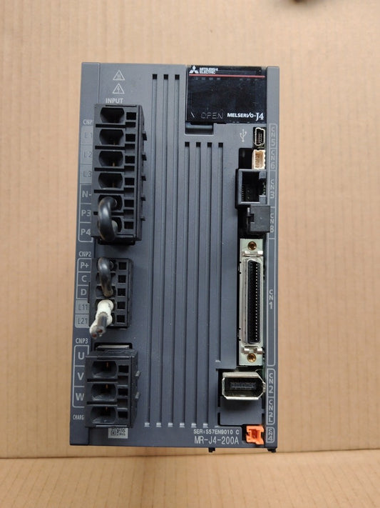 Used Mitsubishi MR-J4-200A Servo Drive 2kW 200V