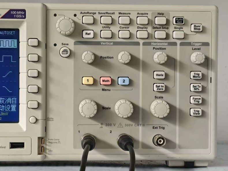 Used Tektronix TDS1012C-EDU 100MHz 2CH Color Oscilloscope