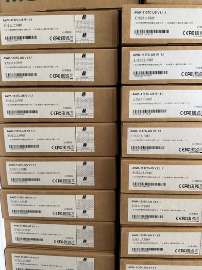 1PC New MOXA AWK-1137C-US Industrial Wireless Ethernet Bridge Wi-Fi Transceiver