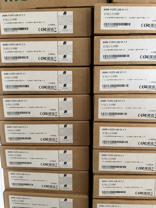1PC New MOXA AWK-1137C-US Industrial Wireless Ethernet Bridge Wi-Fi Transceiver