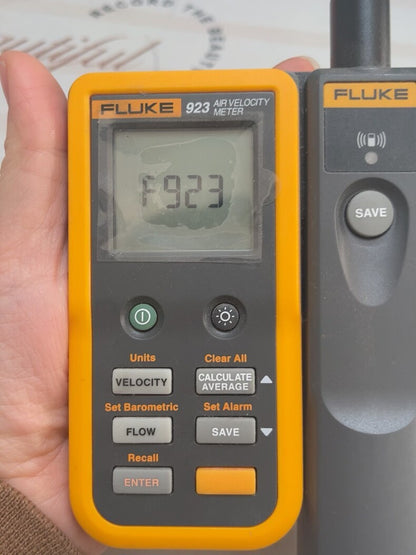 Used Fluke 923 Handheld Hotwire Anemometer