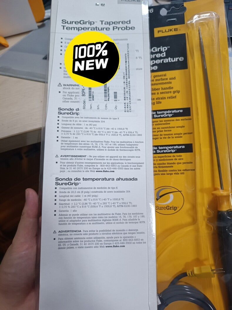 Fluke 80PK-26 K-Type High Temperature Thermocouple Probe