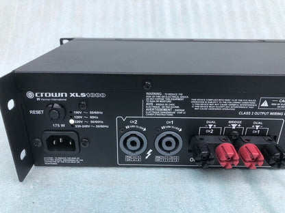 Used Crown XLS 1000 2-Channel 1000W Power Amplifier