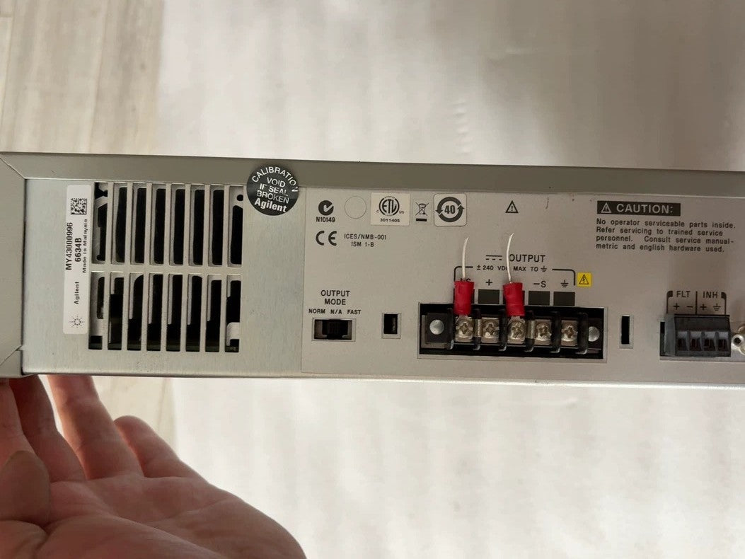 Used HP Agilent 6634B DC Power Supply 0-100V 1A