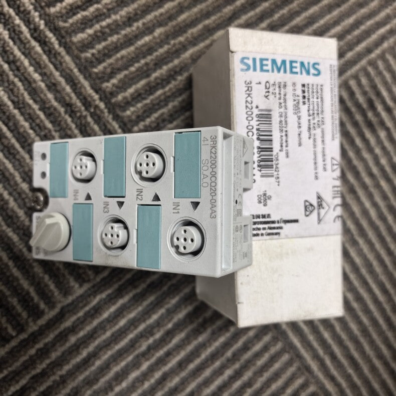 1PC New Siemens 3RK2200-0CQ20-0AA3 AS-i Compact Module 4DI IP67