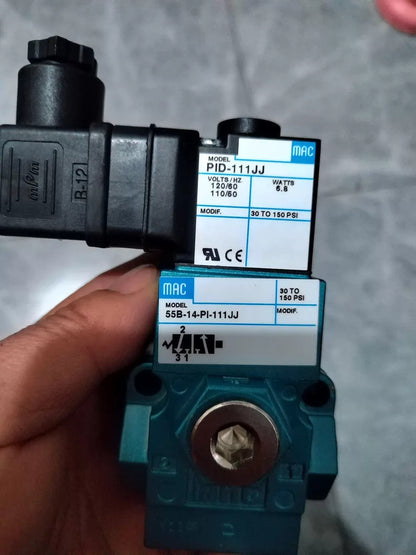 Used MAC 55B-11-PI-121JJ Solenoid Valve