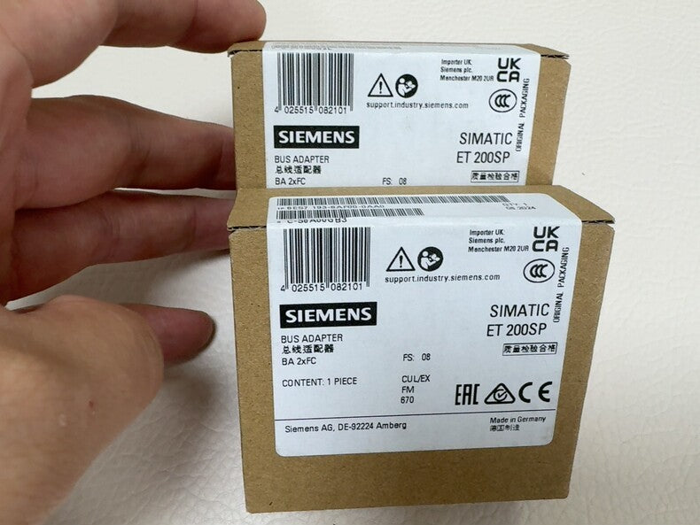 1PC New Siemens 6ES7193-6AF00-0AA0 ET200SP BusAdapter BA 2xFC