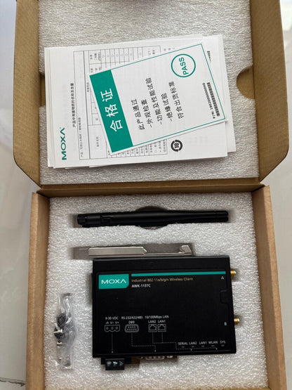 1PC New MOXA AWK-1137C-US Industrial Wireless Ethernet Bridge Wi-Fi Transceiver