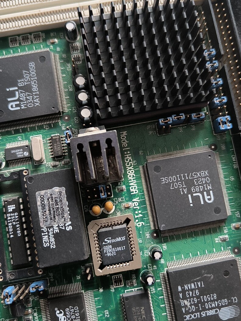 Used IEI HS5X86HVGA Ver1.6 Industrial Motherboard