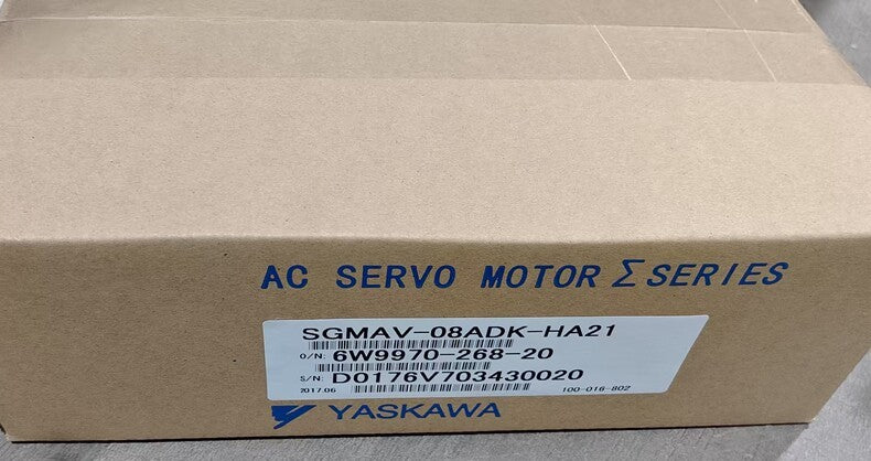 1PC New Yaskawa SGMAV-08ADK-HA21 750W Sigma-V AC Servo Motor 200V 3000RPM