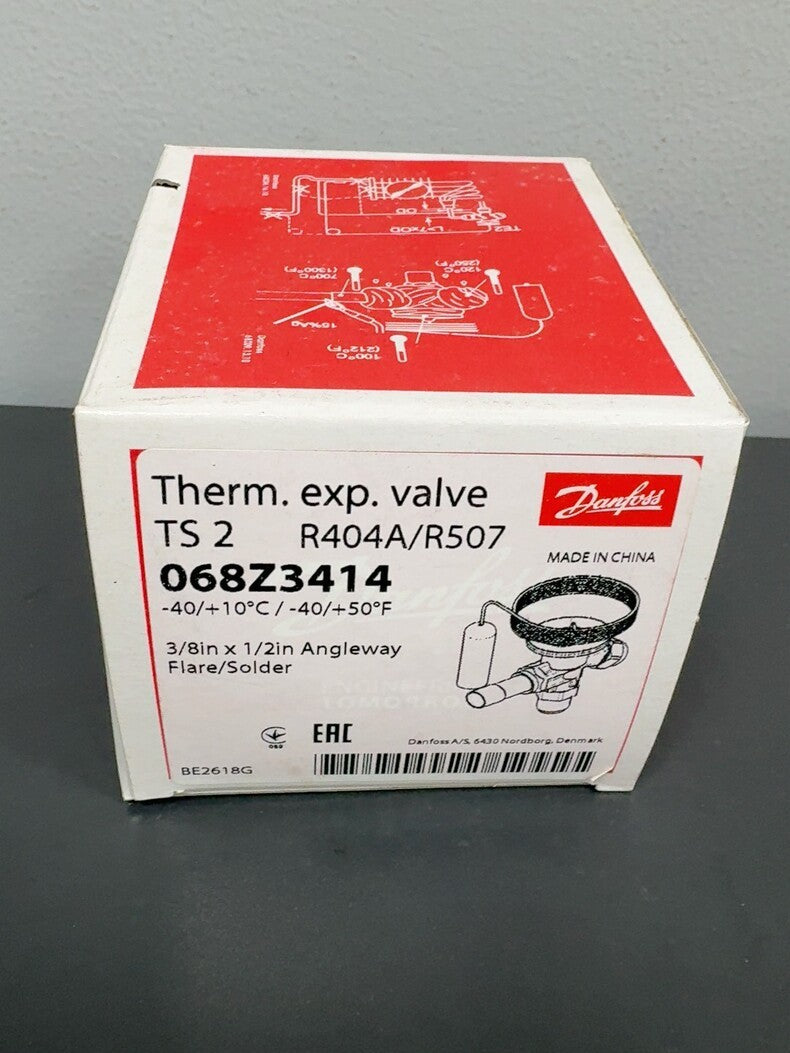 1PC New Danfoss TS2 068Z3414 Thermostatic Expansion Valve Body R404A/R507