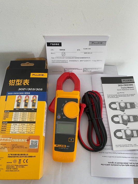 Fluke 303 Handheld Clamp Meter 600A AC/DC