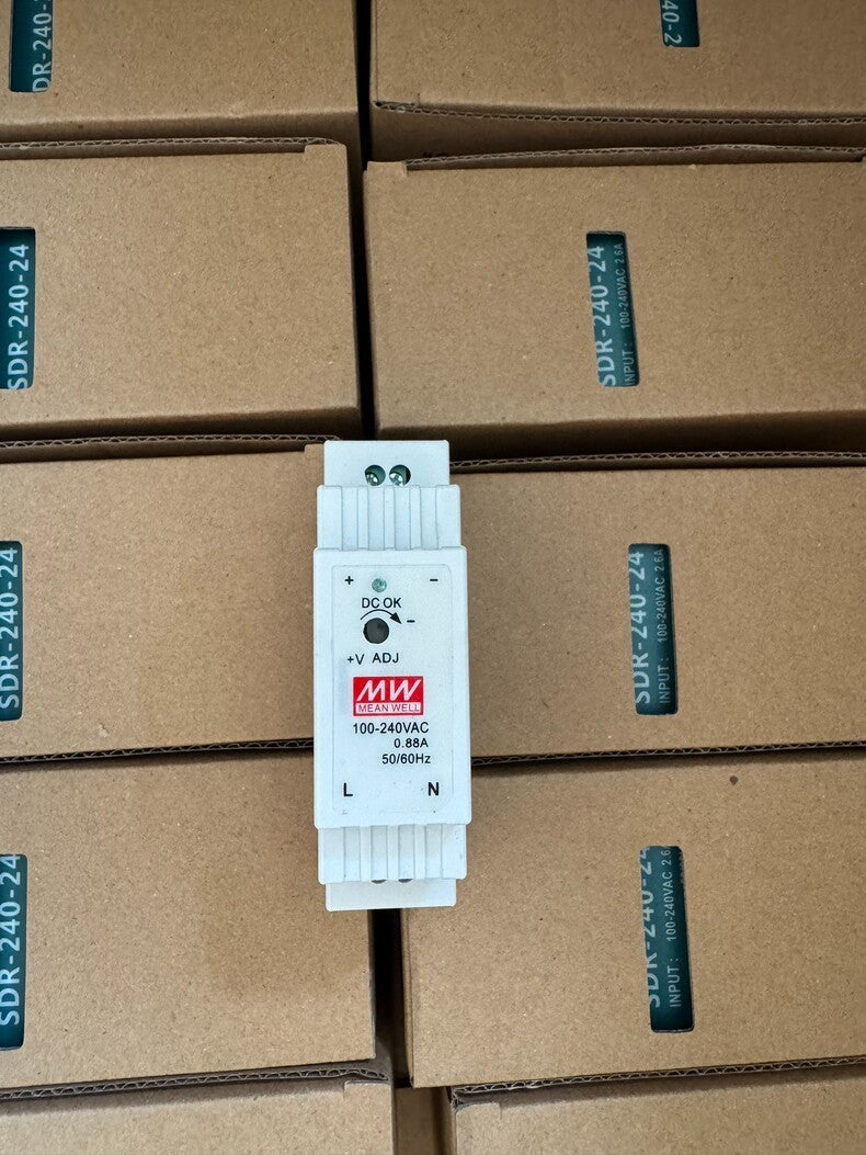 1PC New Mean Well DRP-240-24 240W DIN Rail Power Supply 24VDC 10A PFC