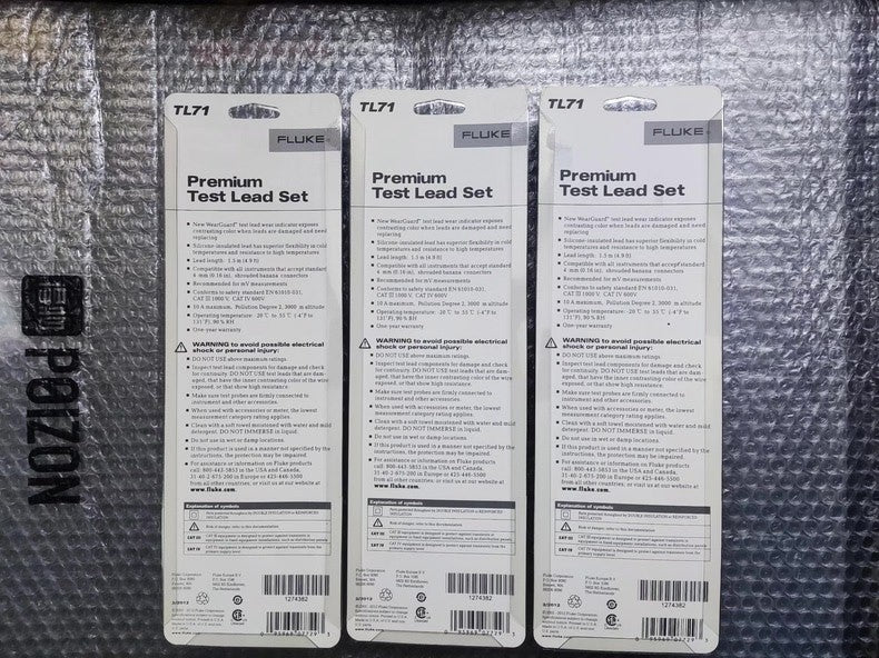 TL71 DMM Test Leads Fluke 87V Probe Cable
