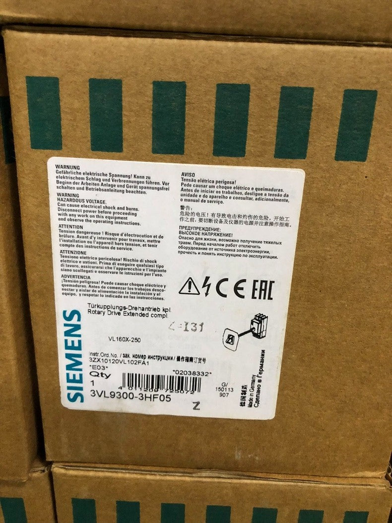 New Siemens 3VL9300-3HF05 Industrial Circuit Breaker