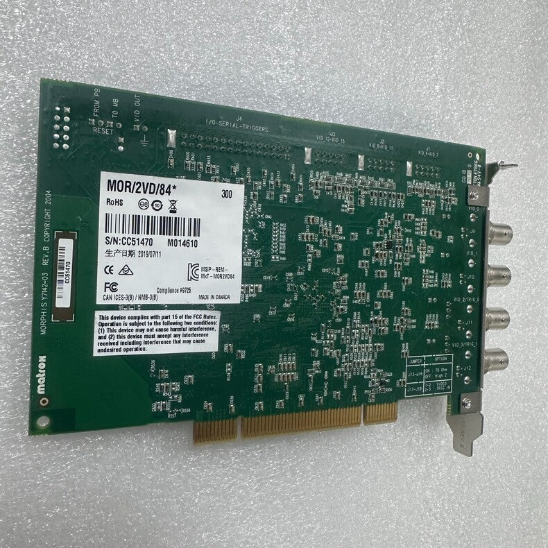 Used MATROX MOR/2VD/84 Frame Grabber Card