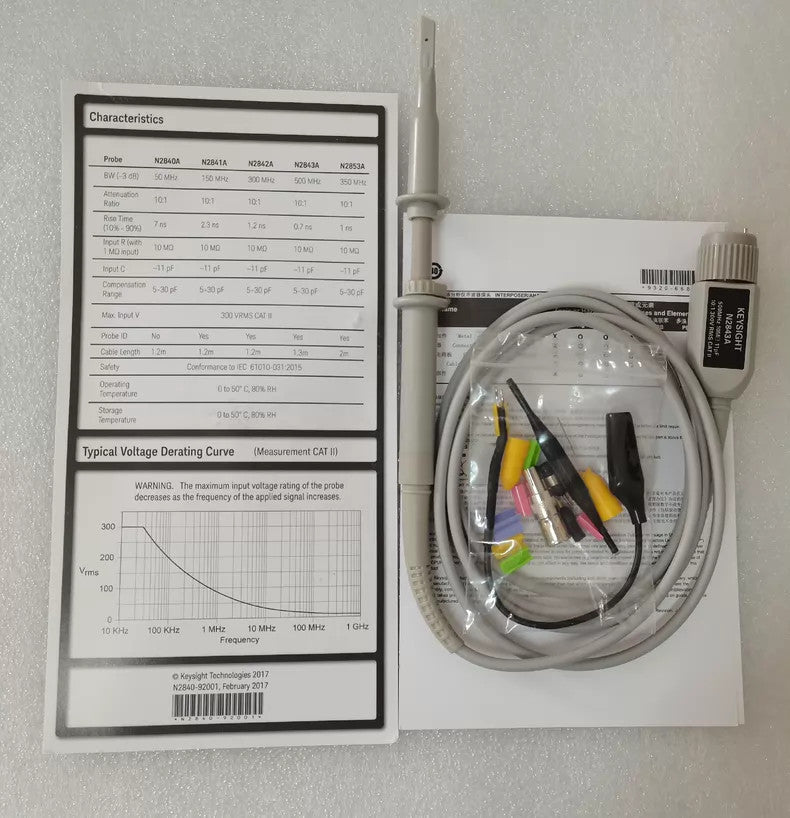 New Keysight N2843A 500MHz Oscilloscope Probe
