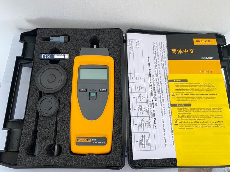 New Fluke 931 Dual-Mode Tachometer RPM Meter