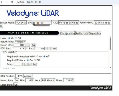 Used Velodyne VLP-16 Puck 3D LiDAR 16-Channel 360°