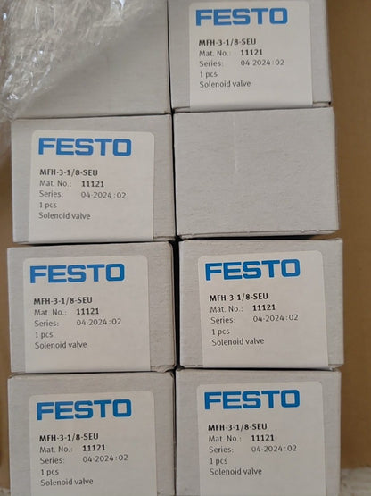 1PC New FESTO MFH-3-1/8-SEU 11121 Industrial Pneumatic Solenoid Valve