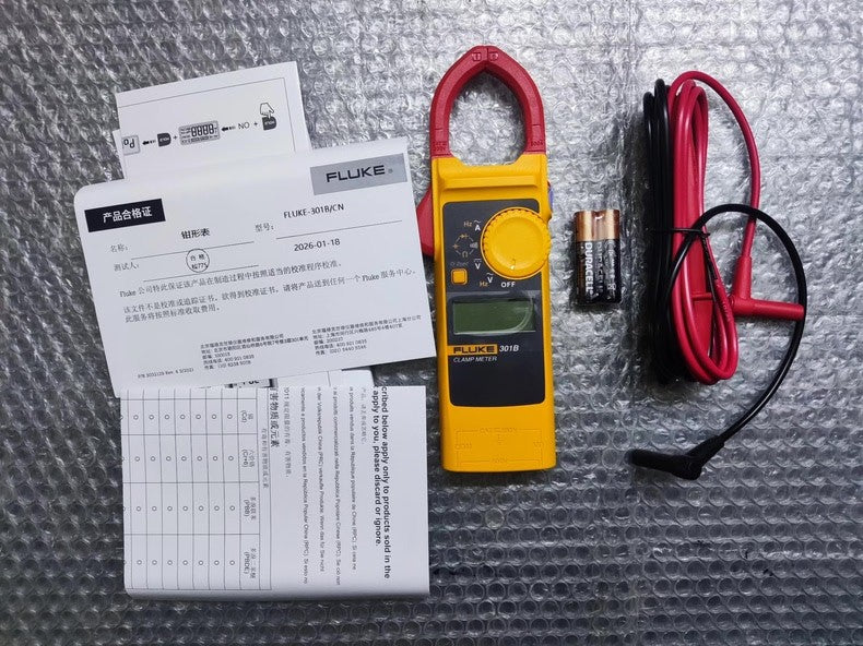New Fluke 301B AC Clamp Meter 400A Voltage Current Tester